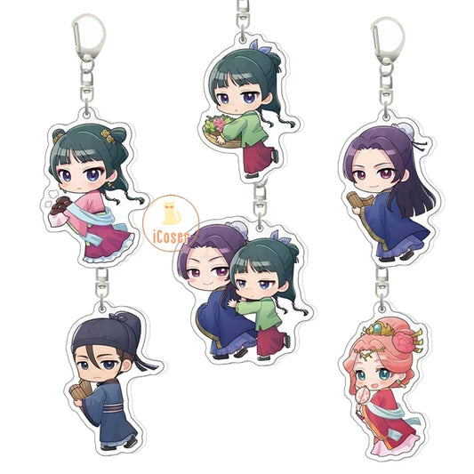 Anime The Apothecary Diaries Maomao Keychain Jinshi Gyokuyou Cosplay Gaoshun Rouran Backpack Pendant Kids Girls Birthday Gifts