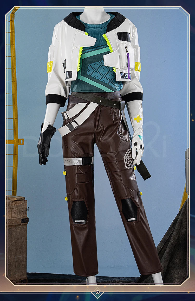 Deadlock Cosplay Costume Game Cosplay【S-2XL】DokiDoki-R Deadlock Men Suit Costume Halloween Cosplay Plus Size