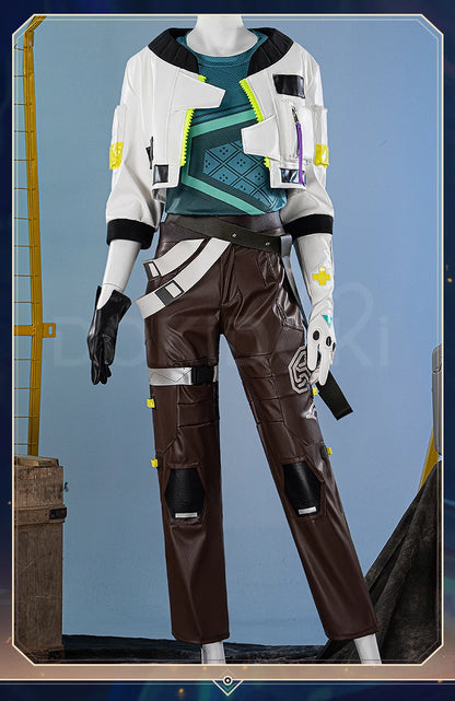 Deadlock Cosplay Costume Game Cosplay【S-2XL】DokiDoki-R Deadlock Men Suit Costume Halloween Cosplay Plus Size