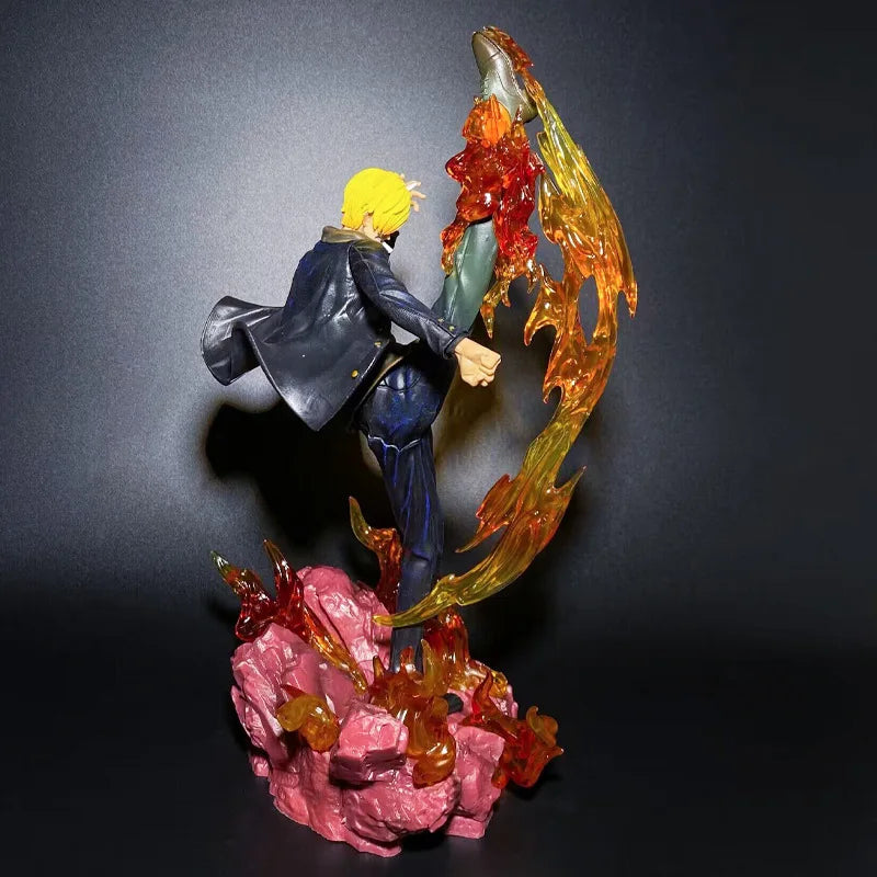 34cm One Piece Anime Figure Devil's Feet Sanji Figures PVC GK Statue Action Figure Model Statue Collection Decoration Toys Gift