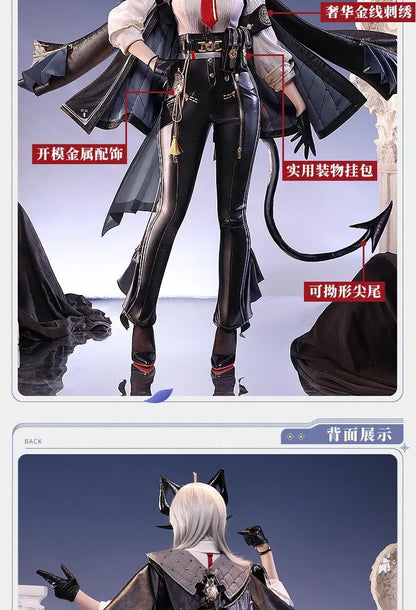 Wuthering Waves Zani Cosplay Costume Wig Uniform Metal Props Montelli Family Averardo Bank Ragunna Rinascita Halloween for Women