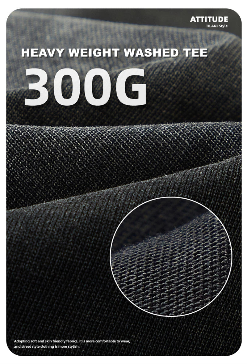 ZODF New Men's Summer Washed Gradient Cotton T-Shirts Unisex Women Retro Distressed 310gsm Ripped T Shirt Brand Tops HY0859