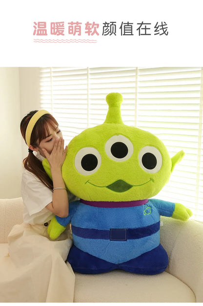 50/70/90cm Super Big Size Alien Disney Cartoon Anime Plush Stuffed Doll Cute Room Decorated Plushie Children Pillow Holiday Gift