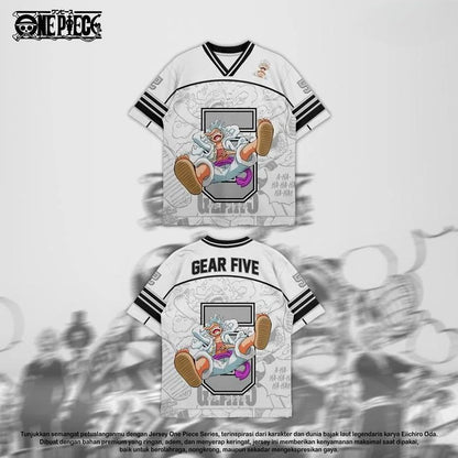 Jersey One Piece Oversize Anime Y2k Korean Style Kpop Baseball Hockey T-shirt Fashion Streetwear Anime Daily Unisex Tops Tees