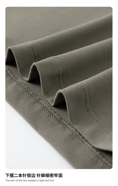 ZODF Women 2025 Summer 255gsm Cotton T-Shirts Hotsweet Girls Casual Solid Comfortable Sport T Shirt Brand Tops HY0978