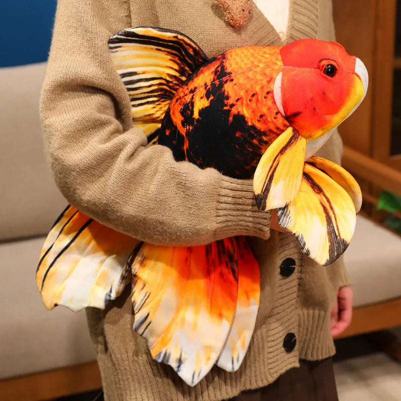 50cm Creative goldfish plush pillow Toy Simulation Fish Soft Plush cartoon Fake Fish Toy kawaii room decor kids gifts ﻿