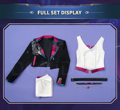 IN STOCK Jinxx Powderr Cosplay Costume Anime Cosplay【S-3XL】DokiDoki-SR Women Jinxx Powderr Dress Cosplay Plus Size