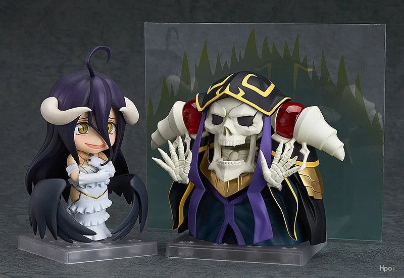 10cm #642 Albedo Anime Figure OverLord #631 Ainz Ooal Gown Action Figure Sexy Girl Figurine PVC Collection Model Doll Toys