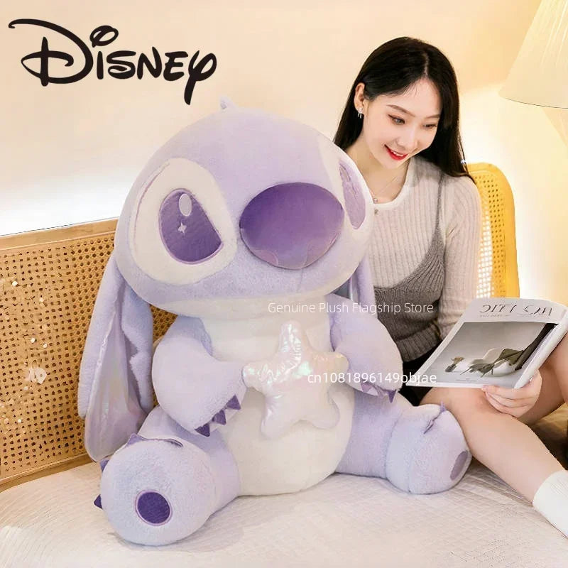 80CM Large Big Size Disney Stitch Cartoon Anime Plush Stuffed Doll Room Decoration Children Pillow Cute Peluche Ornaments Gifts