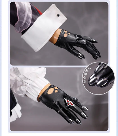 Honkai Star Rail Evernight March 7th Cosplay Costume Dress Earrings Headwear Mysterious Foreign Guest Halloween Party for Women