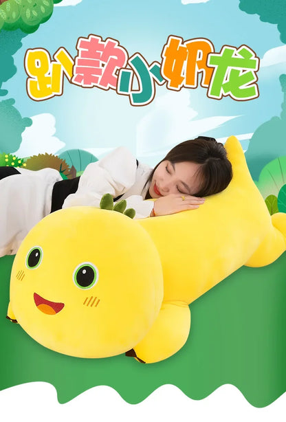 40-80cm Kawaii Milk Dragon Doll Plush Toy Pillow Nailong Stuffed Doll Cartoon Anime Accompany Sleep Toy Kid Birthday Gift