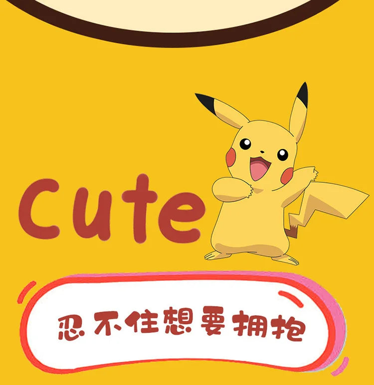 35-60CM Long-haired Pikachu Plushies Kawaii Pokemon Peluche Cartoon Anime Comfortable Soft Doll Ornament Children Toy Gifts