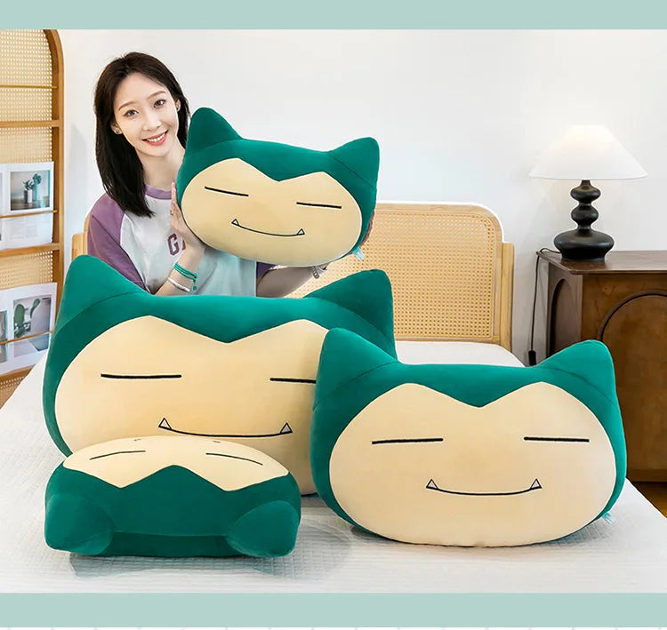 55/65/80CM Big Size Pokemon Snorlax‌ Plushies Kabigon Kawaii Cartoon Anime Plush Bolster Comfortable Soft Doll Children Gift