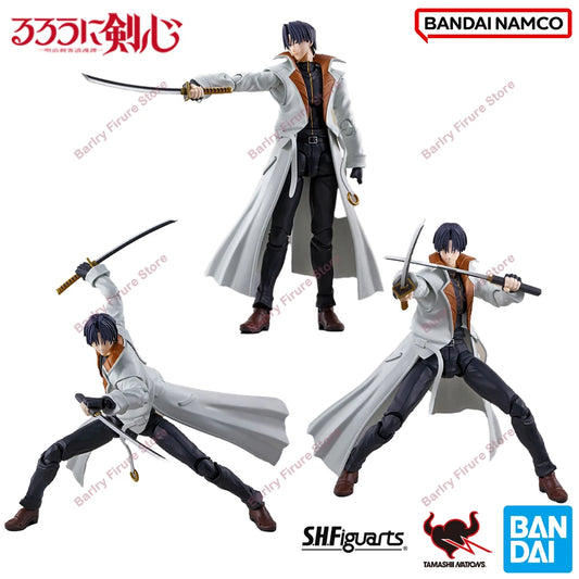 Bandai S.H.Figuarts Rurouni Kenshin Aoshi Shinomori 165mm PVC Model