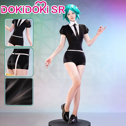 IN STOCK Phosphophylli/Cinnabar/Diamond Cosplay Costume Anime Land of the Lustrous Cosplay DokiDoki-SR Women Black Uniform