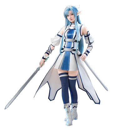IN STOCK Yuuki Asuna Cosplay Costume Anime Sword Art Online DokiDoki-SR Female Costume Water Elf Asuna Cosplay