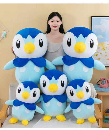 Pokemon Kawaii Piplup Plush Toys Cute Cartoon Stuffed Soft Toys Anime Penguin Plushie Big Doll Throw Pillow Kids Birthday Gift