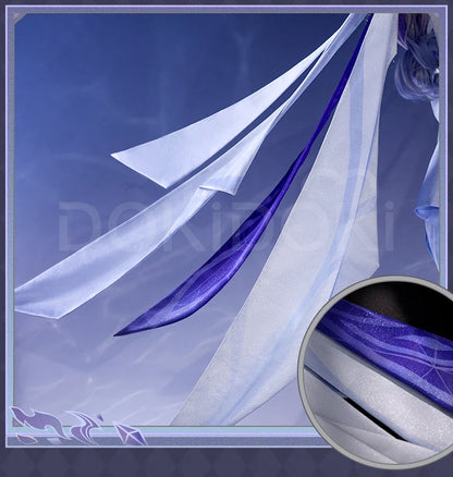 Skirk Cosplay Costume Game Genshin Impact【S-2XL】DokiDoki-SR Skirk Wig Women Halloween Costume Plus Size