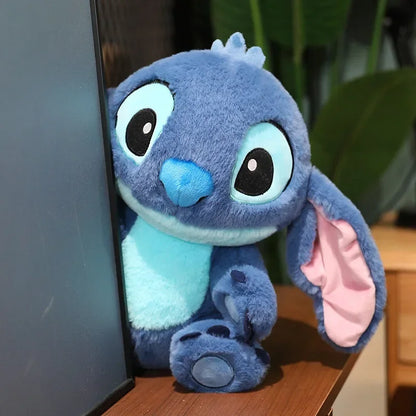Cute Stitch Plush Toy Soft Lilo & Stitch Purple Angel Stuffed Anime Doll Cartoon Figure Alien Plushies Cuddly Pillow Gifts Girl