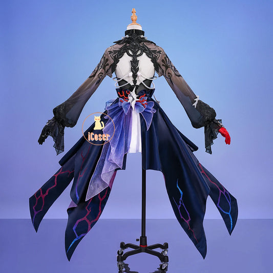 Honkai Star Rail Hysilens Cosplay Costume Wig Dress Headwear Amphoreus Festival Halloween Party for Women Girls Cos Props iCoser