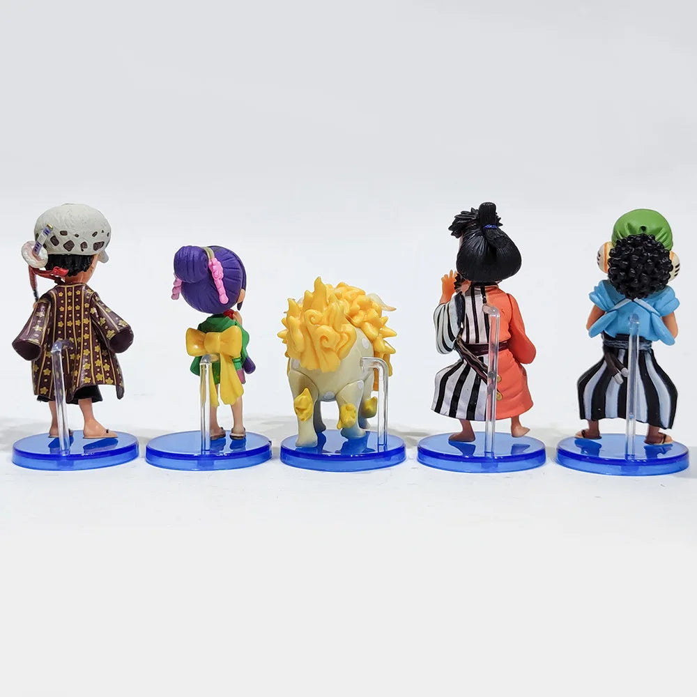 Hot 10Pcs/set One Piece Anime Figure Luffy Sanji Nami Zoro Chopper Frank Robin PVC Action Figure Model Children Dolls Gift Toys