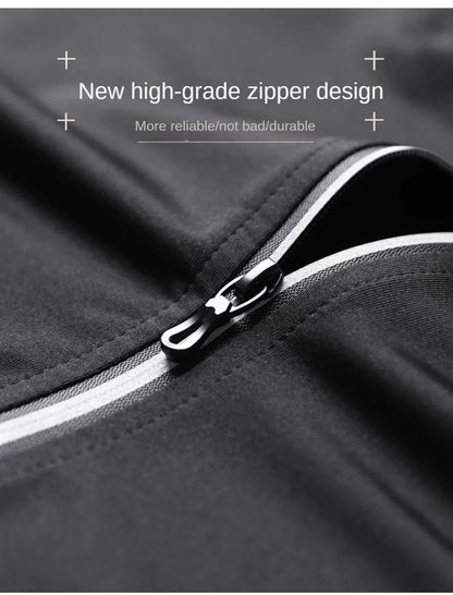 3-7pcs Men’s Ice Fiber Quick-Dry Running Fitness Tracksuit Full Set for Marathon Training Cycling Jogging Gym Sweatpants