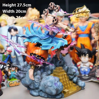 New 28cm One Piece Anime Figure Thor Enel Gk Figurine Oversized Manga Statue Action Model Doll Collectible Ornaments Kids Gifts