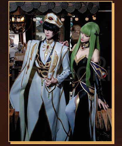 Lelouchh Lamperougee C Cosplay Anime Cosplay【XS-2XL】DokiDoki-R Halloween Men Emperor Women Queen Lelouchh Plus Size