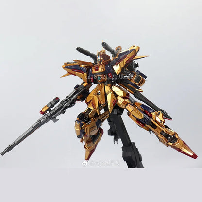 SHENMA Model Hyaku Shiki Kai MG 1/100 Golden Fighter Full Armor FA Assembly Model Kit Action Figures Plastic Model Kits Toy Gift