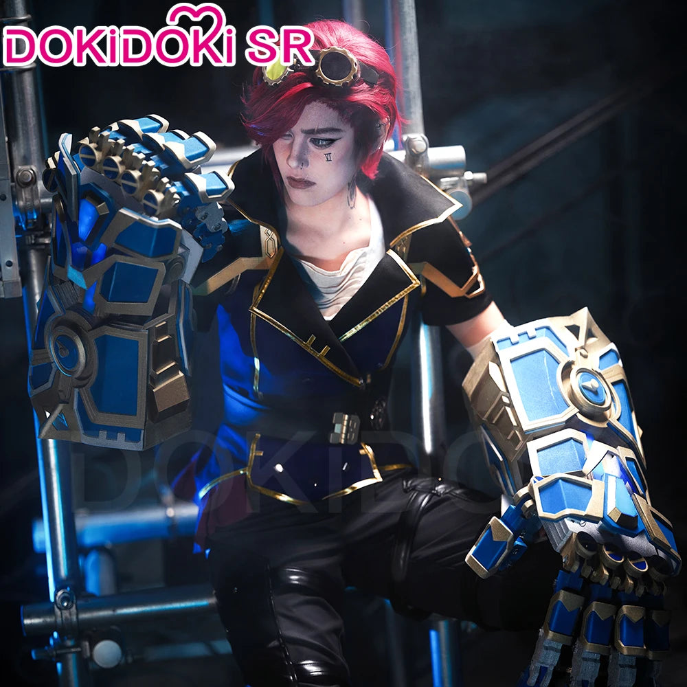 IN STOCK Vii Cosplay Costume Game Cosplay【S-3XL】DokiDoki-SR Women Uniform Suit Vii Costume Halloween Plus Size