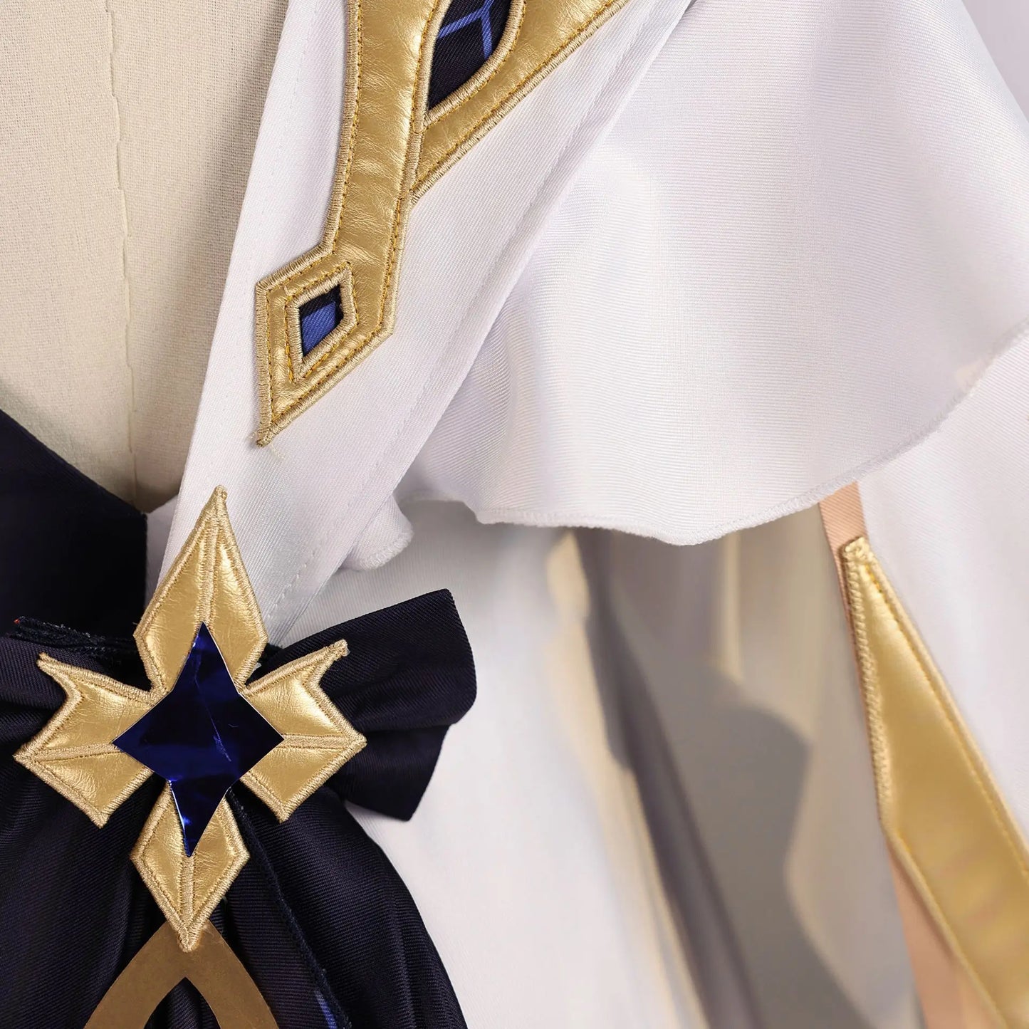 Genshin Impact Rhinedottir Naberius Cosplay Costume Dress Wig Uniform Headwear Four Shades Halloween Party for Women Girls Prop