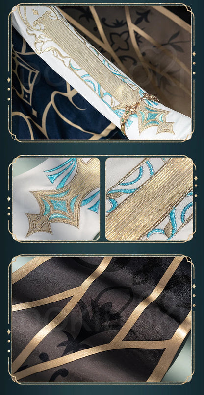 Flowing Clouds Embrace Breeze Heroine Cosplay Costume Game Love and Deepspace DokiDoki-R Women White Dress Lishen Zayne Cosplay