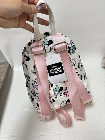 New Disney Bag Cute Cartoon Disneyland Minnie Backpack Girl Mini Cartoon Casual Backpack Christmas Gift