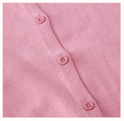 Boys Girls Sweater Cardigans 1 to 2 3 4 5 6 7 8 9 Years 2024 Cotton Baby Kids Sweaters Plain Knit Spring Autumn Children Clothes