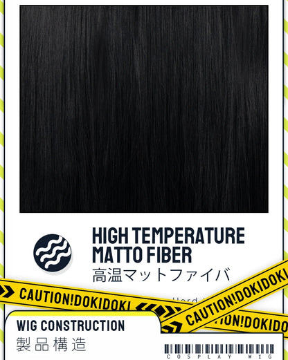 IN STOCK Osaragi Wig Anime Cosplay DokiDoki Women 100cm Black Long Hair Osaragi Cosplay Free Wig Cap