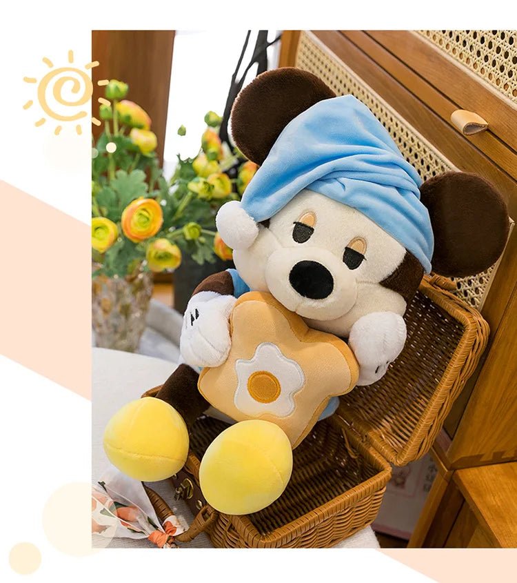 60/80/100cm Big Size Mickey Mouse Anime Plush Stuffed Doll Minnie Mouse Plushies Disney Pillow Peluche Ornaments Children's Gift