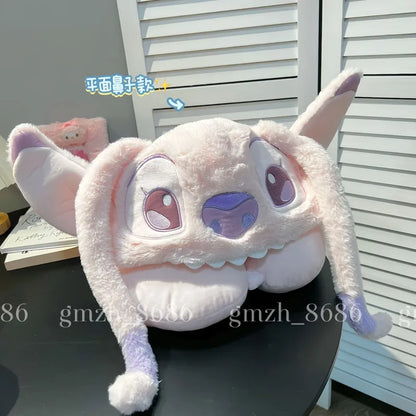 Cartoon Angel Travel Neck Pillow Car Neck Hooded Pillow U-Shaped Portable Blackout Nap Pillow Adjustable Traveling Neck Pillow