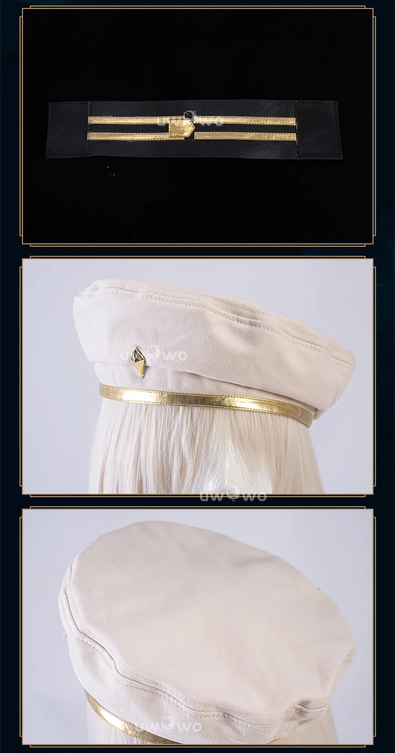 LAST BATCH UWOWO Caitlyn Cosplay Game LOL Caitlyn Arcane Commander Cosplay Costume With Cloak Hat Prop Halloween Costume