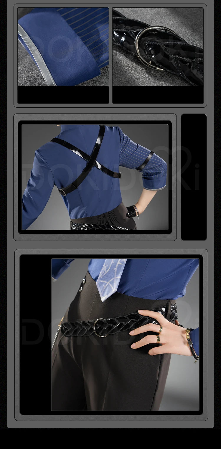 IN STOCK Hugo Cosplay Costume Game Zenless Zone Zero DokiDoki-R ZZZ Men Hugo Vlad Ravenlock Cosplay Hat Halloween