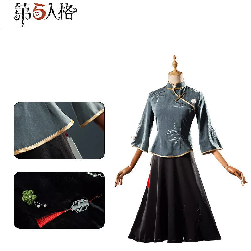 Identity V Antiquarian Qi Shiyi Costume Adult Polyester Set