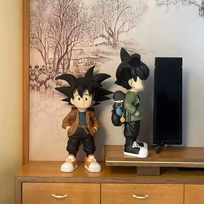 Dragon Ball Anime Figurine 80CM Action Figure Large Garage Kit Cartoon Wukong GK Resin Model Children's Toys Collection Gift