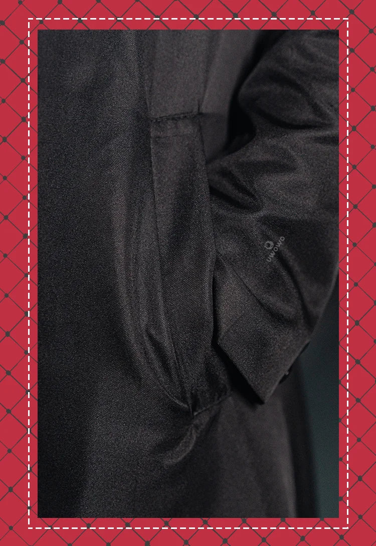 UWOWO Makimaa Cosplay Anime Makimaa Cosplay Costume Black Trench Shirt Tie Pants Men Women Suit Uniform