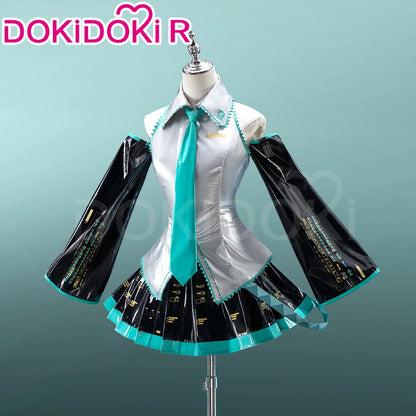 IN STOCK Mikuu Cosplay Costume DokiDoki-R Mikku Cosplay Women Cute Short Dress Costume Mikuu Cosplay Christmas