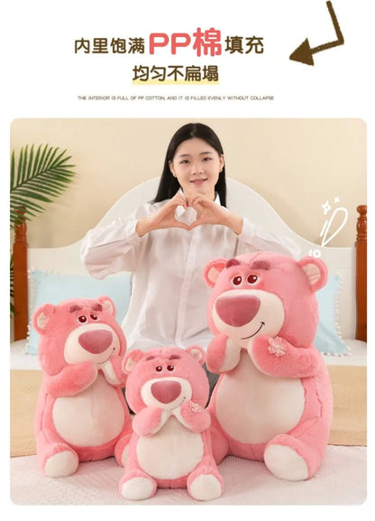 40/55/70cm Super Big Size Lotso Disney Cartoon Anime Plush Stuffed Doll Kawaii Room Decoration Plush Pillow Kids Holiday Gift