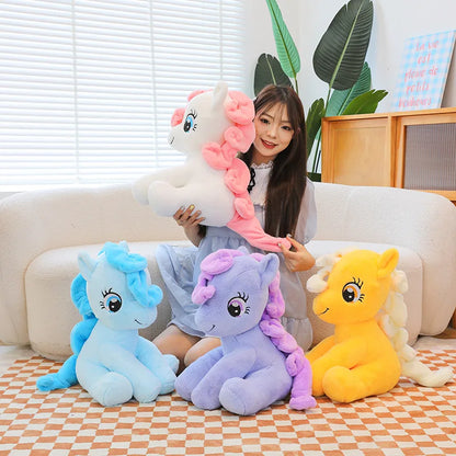 Anime My Little Pony Prototype Plush Doll Soft Pillow Girl Heart Fluttershy Sofa Ornaments Children'S Toys Birthday Gifts Custom
