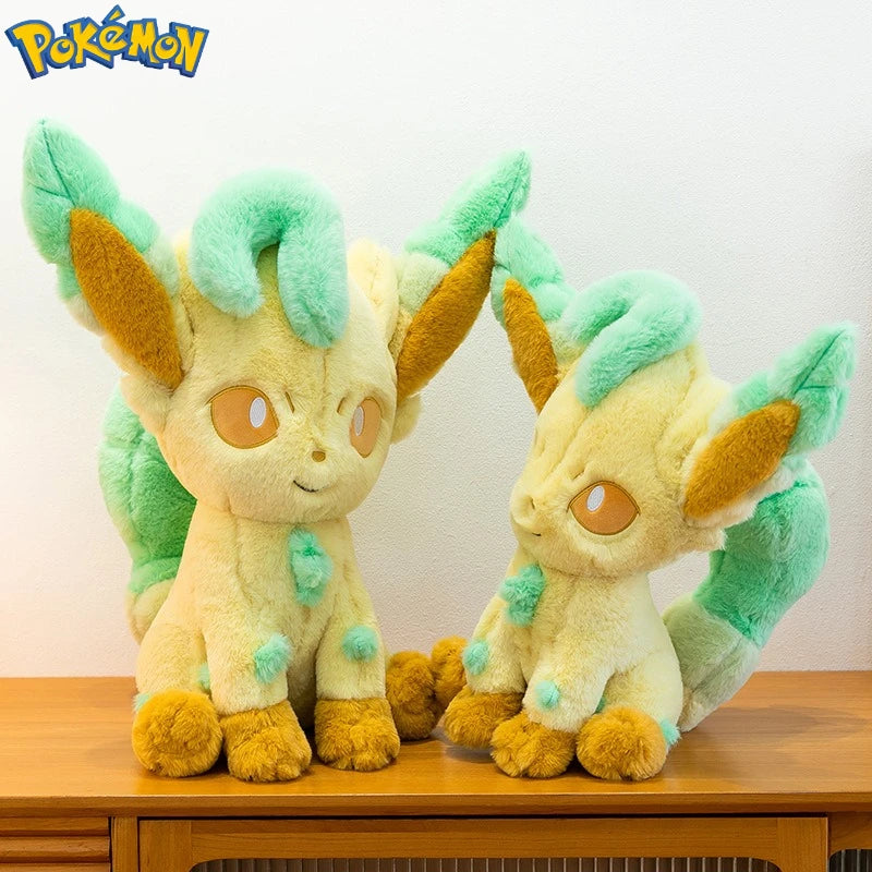 45/55/65CM Big Size Pokemon Leafeon Plushies Kawaii Cartoon Anime Doll Comfortable Soft Doll Children's Ornament Toy Gifts