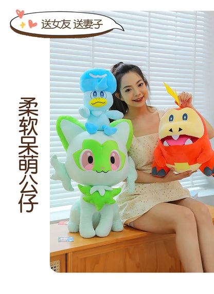 Pokemon Plushie Toys Sprigatito Quaxly Fuecoco Pokémon Scarlet and Violet Anime Plush Stuffed Dolls Christmas Gift for Childrens