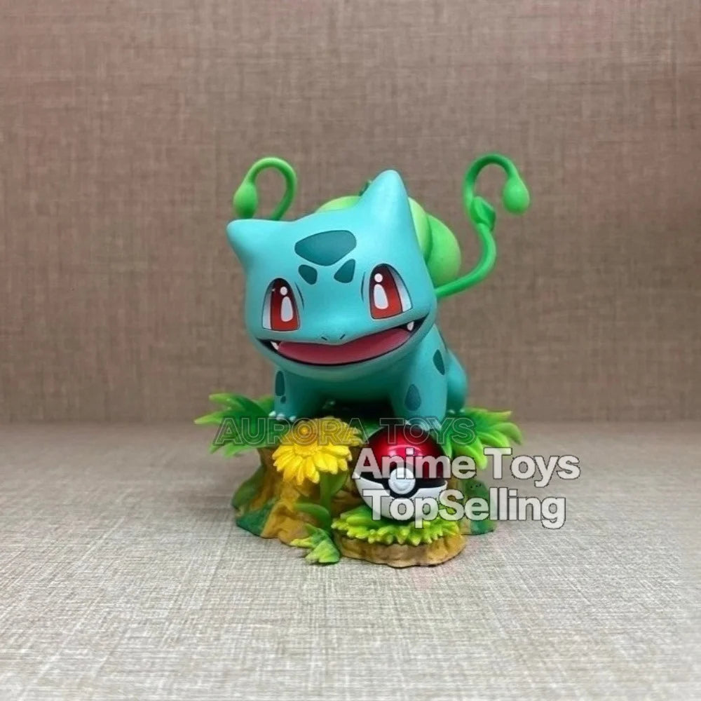 10cm/3.94in Anime Pokemon Figure Bulbasaur Action Figures Pvc Collection Model Toys for Children Gifts
