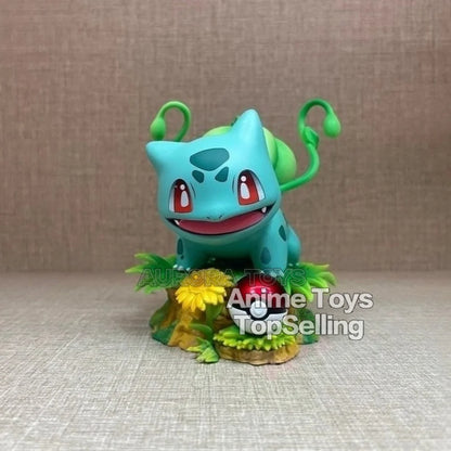 10cm/3.94in Anime Pokemon Figure Bulbasaur Action Figures Pvc Collection Model Toys for Children Gifts
