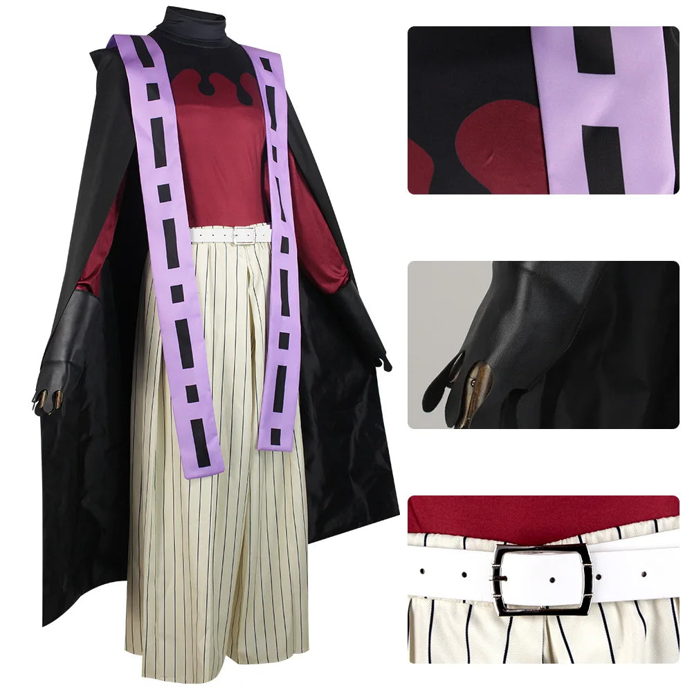Kimetsu No Yaiba Douma Cosplay Costume Set Polyester